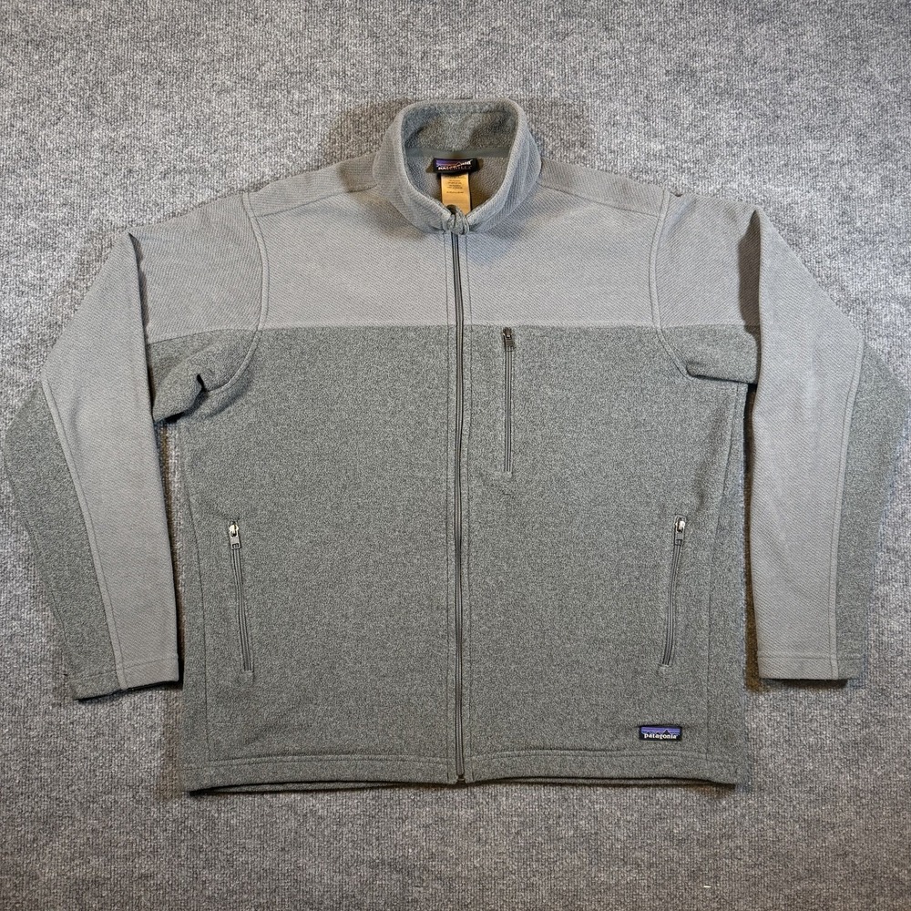 Patagonia Simple Synchilla Jacket Mens XL Gray Fleece Full Zip Style 25098